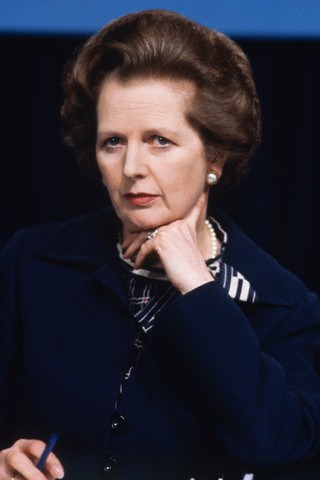 British Prime Minister Margaret Thatcher